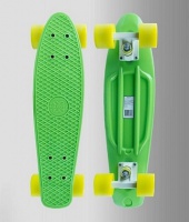 скейтборд maxcity mc plastic board small green