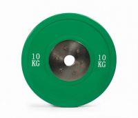 диск соревновательный stecter d=50 мм 10 кг (зеленый) 2187