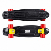 скейтборд maxcity mc plastic board small black