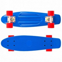 скейтборд maxcity mc plastic board small blue