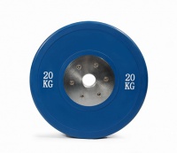диск соревновательный stecter d=50 мм 20 кг (синий) 2189