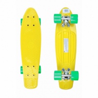 скейтборд maxcity mc plastic board small yellow
