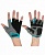 перчатки для фитнеса star fit su-117 черный-серый-голубой