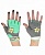 перчатки для фитнеса star fit su-112 серый-мятный-желтый